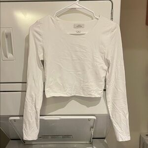 Babaton White Long Sleeve Blouse